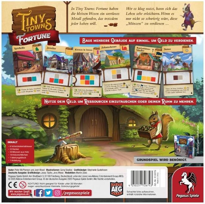Produktbild Pegasus Tiny Towns: Fortune (Deutsch)