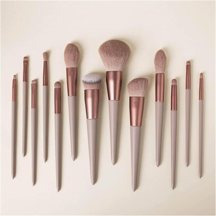 Actual product image JTI 13x make-up brushes with storage bag