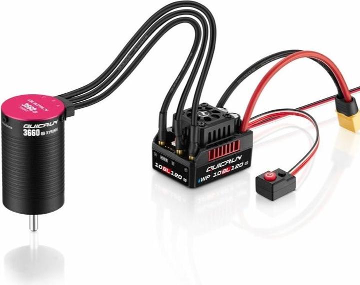 Immagine prodotto Hobbywing Combo WP10BL120G2 con 3652SL-5400KV-G2