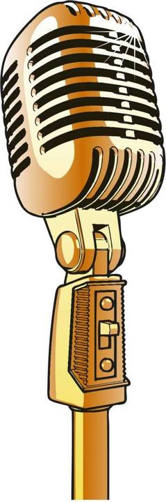 Image du produit Trenddeko Microphone rétro (30 x 90 cm)