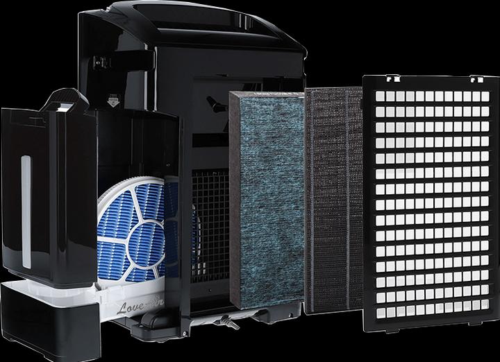 Produktbild Sharp Smart Plasmacluster KC-A50EUB air purifier and humidifier, Black (38 m²)