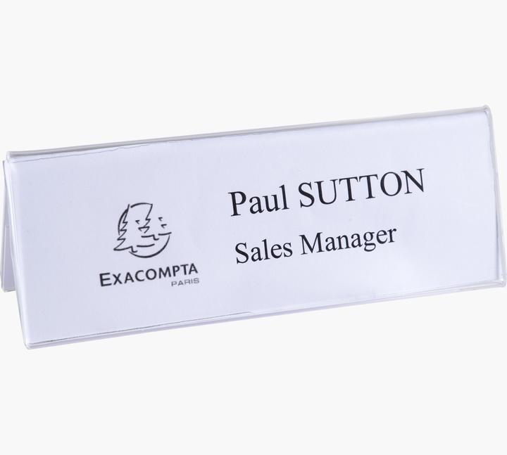 Produktbild Exacompta Tischnamenschilder (Quer, A5)