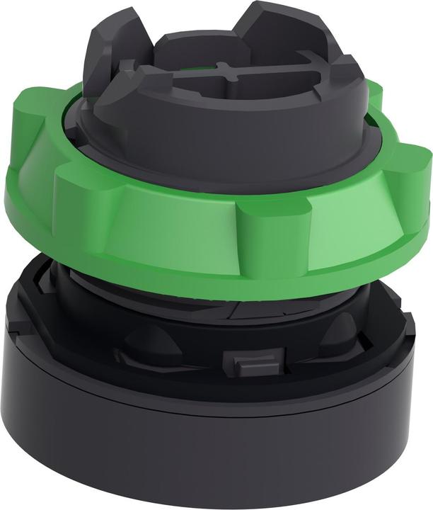 Actual product image Schneider Electric Drucktaster, Frontelement, Harmony XB5, Kunststoff, 22mm, schwarz, unbeschriftet, tastend, Sammelver