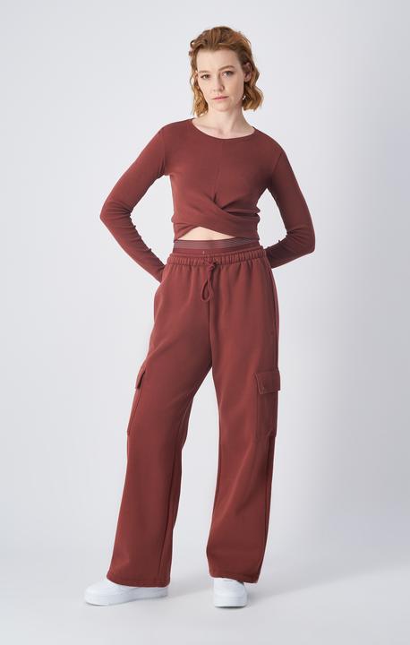 Produktbild Champion Koszulka damska Crewneck Croptop brązowa 117435 MS524 M (M)