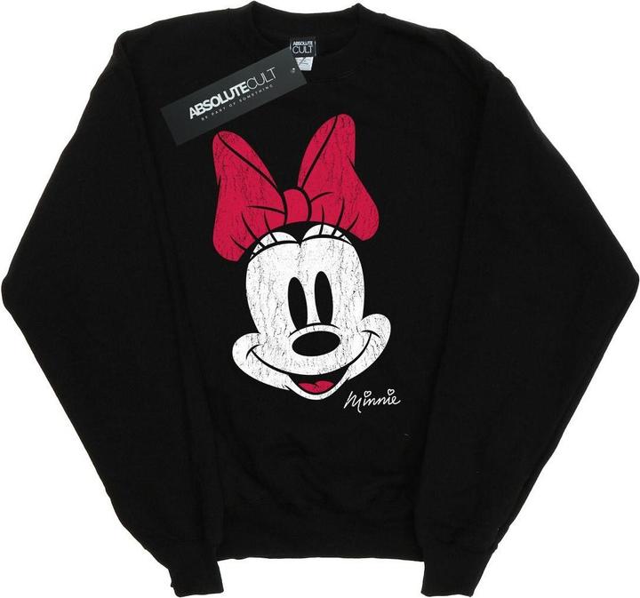 Disney Minnie Mouse Distressed Face Sweatshirt Jungen