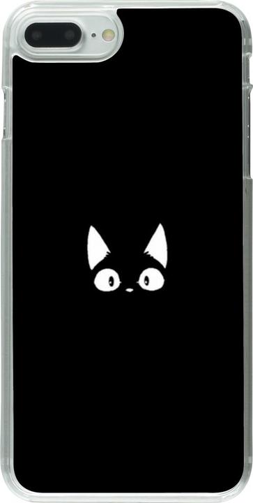 Produktbild PhoneLook Hülle transparent Funny cat on black (Apple iPhone 7 Plus)