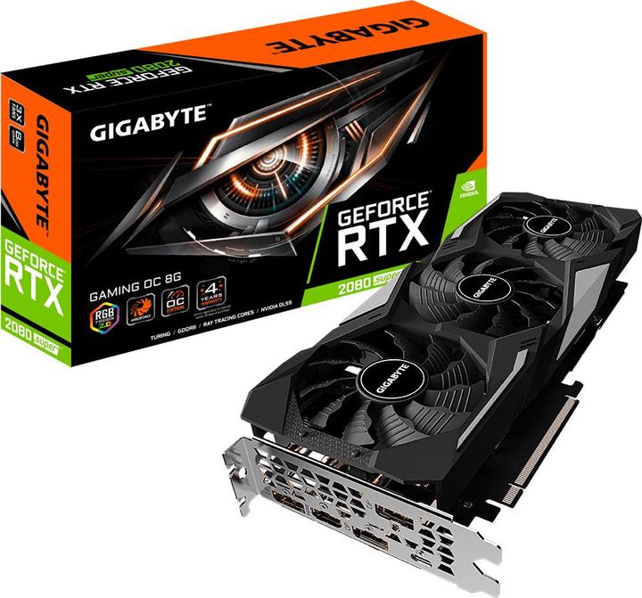 Actual product image Gigabyte GeForce RTX 2080S Gaming OC (8 GB)