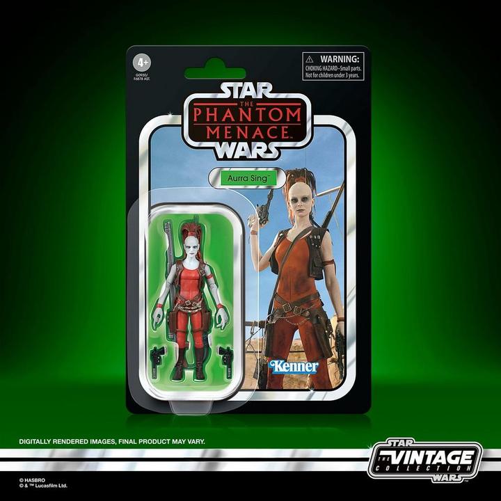Produktbild Hasbro Star Wars Episode I Vintage Collection Actionfigur Aurra Sing 10 cm