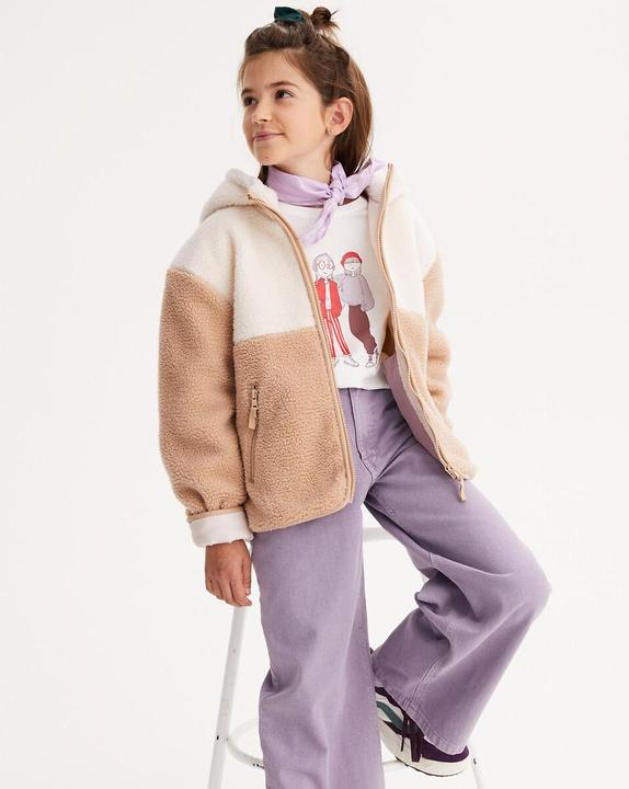 Actual product image La Redoute Collections Teddyfleece-Jacke mit Kapuze (134)