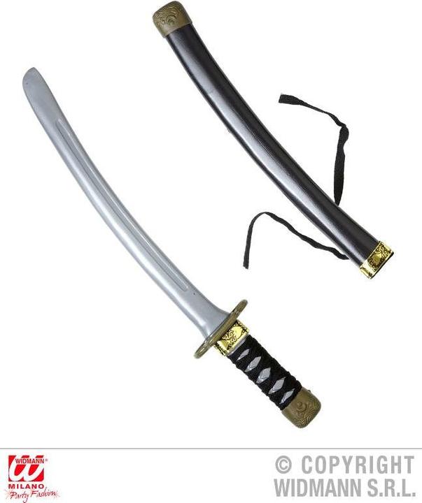 Produktbild Magni Widmann 2726J - Ninja Schwert mit Scheide, Länge 40 cm, Accessoire, Krieger, Kämpfer, Mottoparty, Ka (One Size)