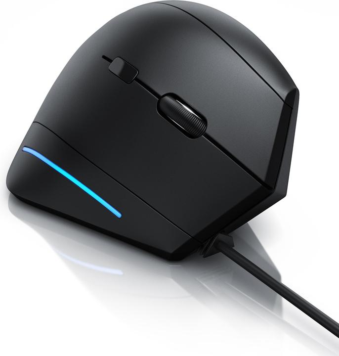Actual product image CSL Vertical USB mouse, wired, ergonomic vertical mouse to prevent mouse/tennis elbow (Cable)