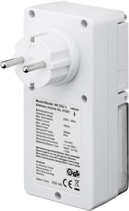 Produktbild Goobay Digitale Zeitschaltuhr IP44, 2 Stück, Weiss