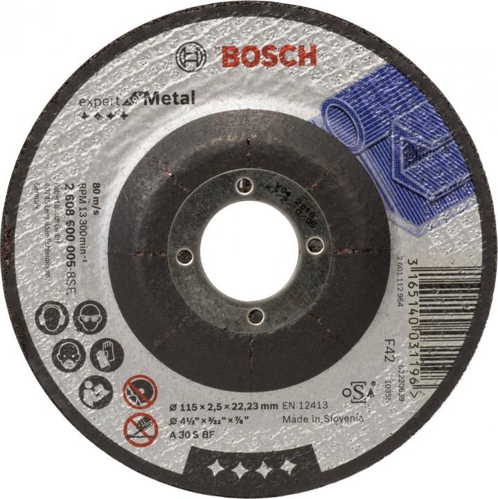 Bosch Professional Zubehör PRO Metal Trennscheibe, 115 x 2,5 x 22,23 mm