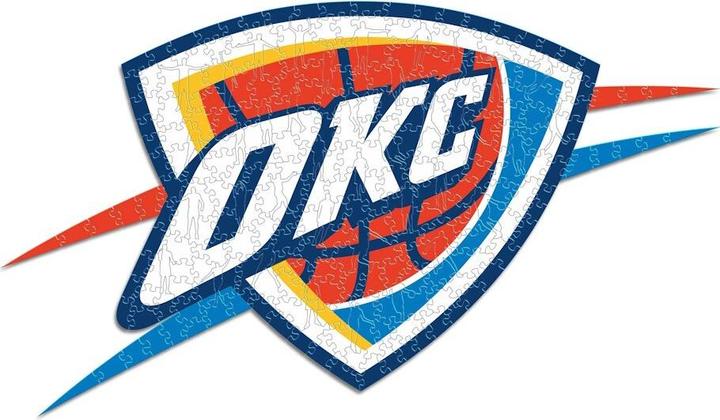 Produktbild Iconic NBA - Oklahoma City Thunder - Logo - Holz Puzzle Grösse L (500 Teile) (500 Teile)