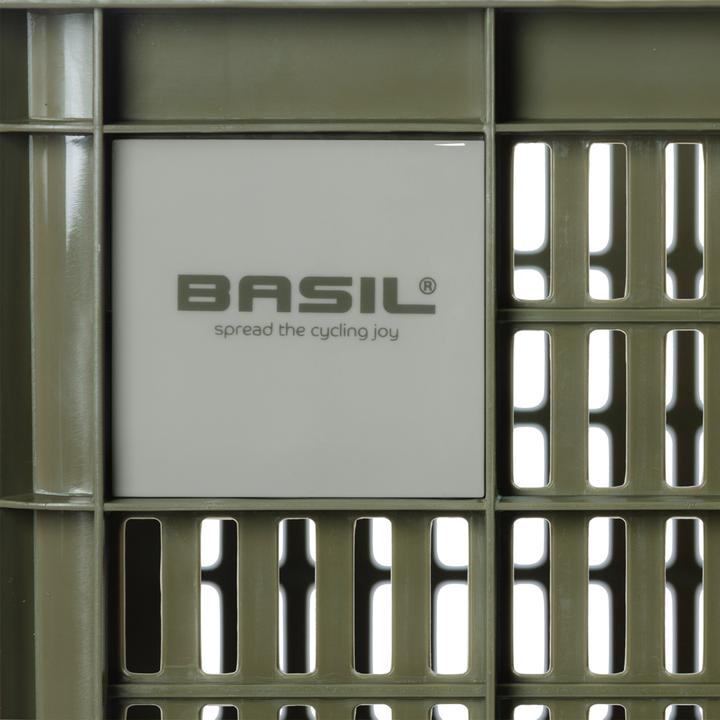 Produktbild Basil Fahrradkiste L, 40L, recycelter Kunststoff, moss green (40 l)