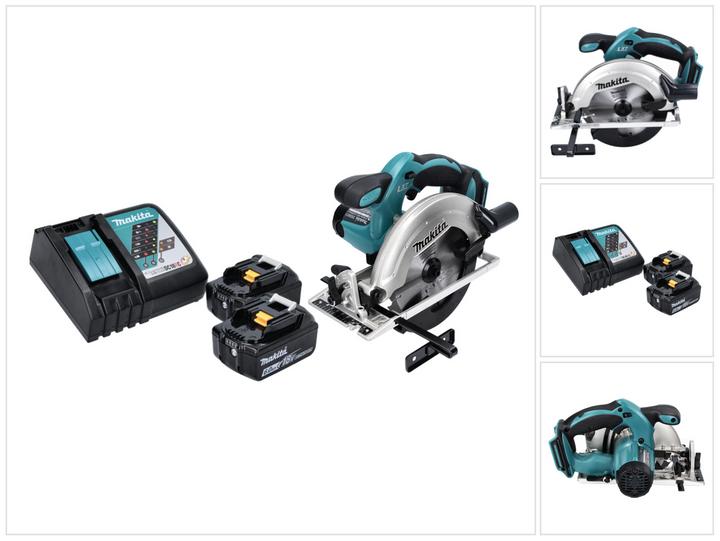 Actual product image Makita DSS 611 RG Battery hand-held circular saw 18 V 165 mm + 2x battery 6.0 Ah + charger