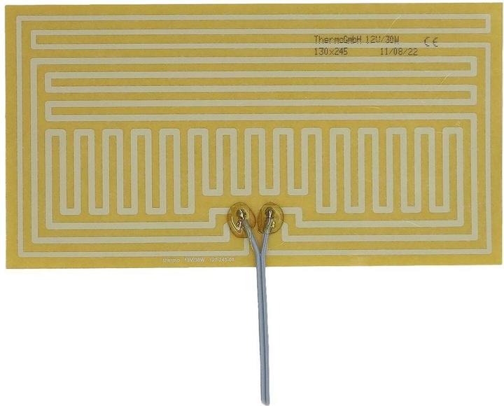 Image du produit Thermo Tech Film chauffant polyester 12 V 30 W (L x l) 245 mm x 130 mm (Feuille de chauffage)