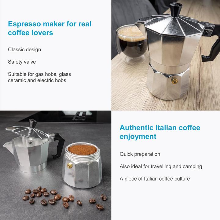 Actual product image Intirilife Espressokocher Mokka-Kanne (3 T.)