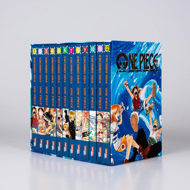 Immagine prodotto One Piece Sammelschuber 1: East Blue (inklusive Band 1–12) (Tedesco, Eiichiro Oda, 2022)