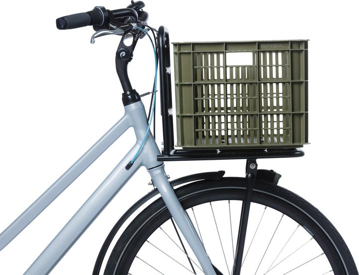 Produktbild Basil Fahrradkiste L, 40L, recycelter Kunststoff, moss green (40 l)