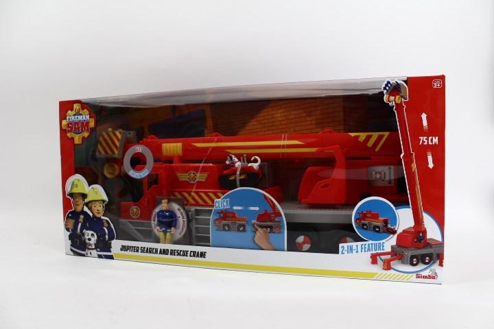Actual product image Simba Fireman Sam Jupiter Rescue Crane 50cm Crane Važiuoklė Car