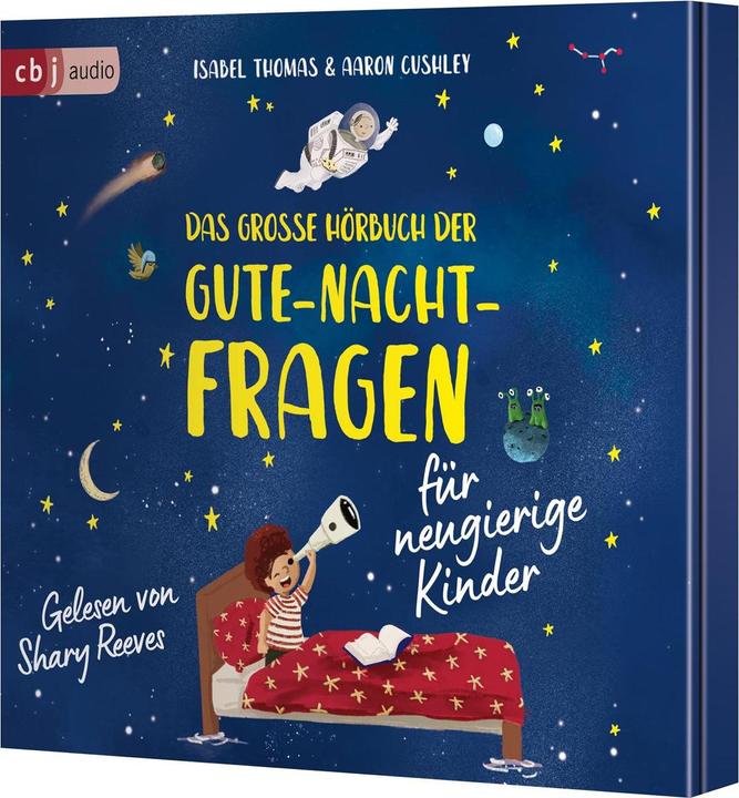 Immagine prodotto Il grande audiolibro delle domande della buonanotte per bambini curiosi (Isabel Thomas, Antje Kuhlmeier, Shary Reeves, Malin Riegner, Finja Riegner, Jesse Schwantes, Tedesco)