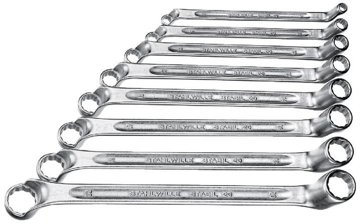 Actual product image Stahlwille Double-ended ring spanner set | StahlwilleSTABIL® 20/8 (22 mm, 8 mm, 10 mm, 14 mm, 21 mm, 18 mm, 11 mm, 7 mm, 12 mm, 19 mm, 17 mm, 20 mm, 15 mm, 13 mm, 6 mm, 9 mm, 16 mm)