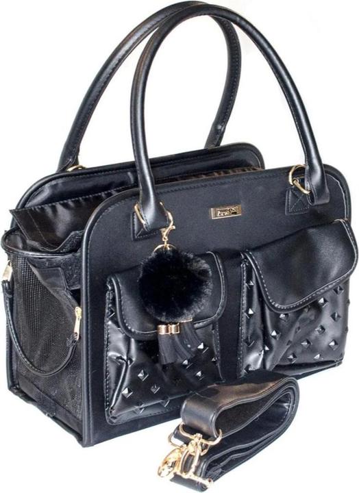 InnoPet Tiertransport-Tasche Jaguar, Schwarz, 27 x 37 x 17 cm (Hund, Atmungsaktiv)