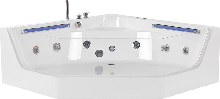 Actual product image Beliani Whirlpool bath corner model with LED 211 x 150 cm CACERES (335 l, 211 cm, 150 cm)