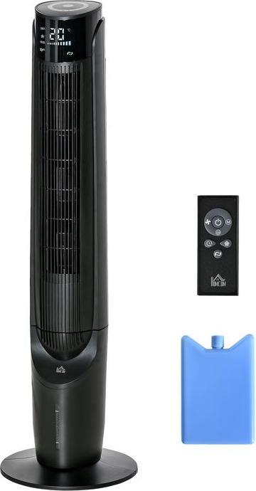 Swisshandel24 Luftkühler Turmventilator mit Wasserkühlung Fernbedienung, 12h Timer, 4 Modi (58.20 dB)