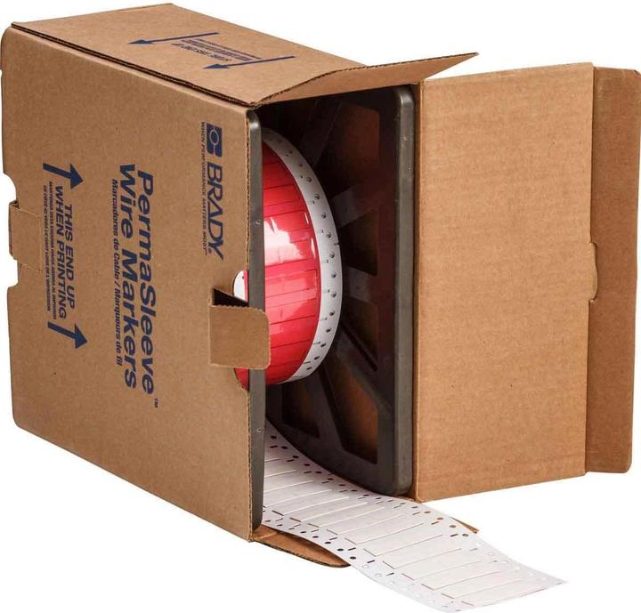 Produktbild Brady HX-250-150-WT-2, B-7642, Heatex Schrumpfschlauch 2:1, Weiss, 19 x 11,3mm, für Kabeldurchmesse