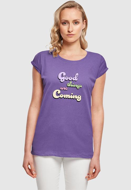 Actual product image Merchcode Ladies Good Things Extended Shoulder Tee - 112623 (S)