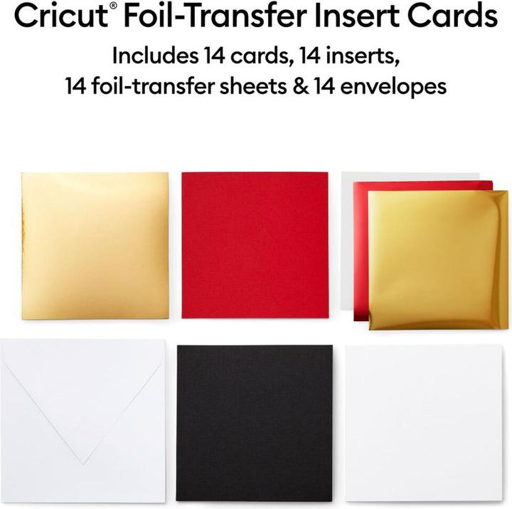 Actual product image Cricut Insert Cards FOIL Royal Flush S40 12,1cm x 12,1cm 14-pack (P)