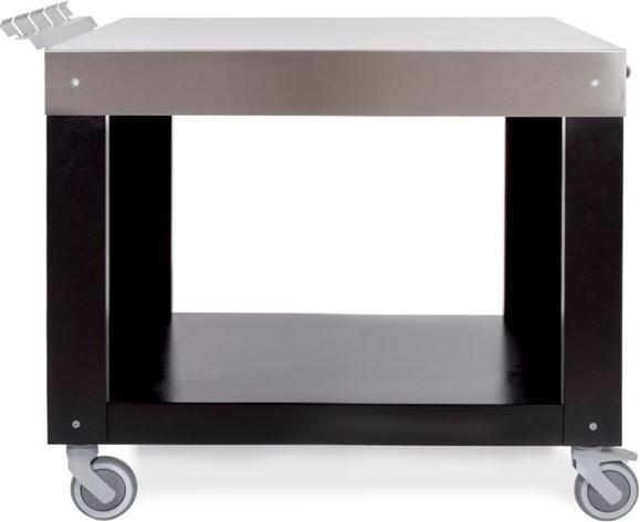 Produktbild Alfa Forni Arbeitstisch 100cm x 80cm Edelstahl Schwarz