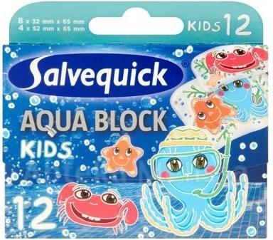 Salvequick Aquaock Kids Waterproof Children's Patch 12Pcs.