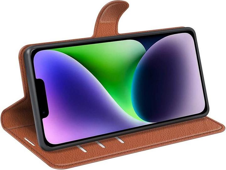 Actual product image Cover-Discount iPhone 15 Plus - Leather Case Cover brown (Apple iPhone 15 Plus)