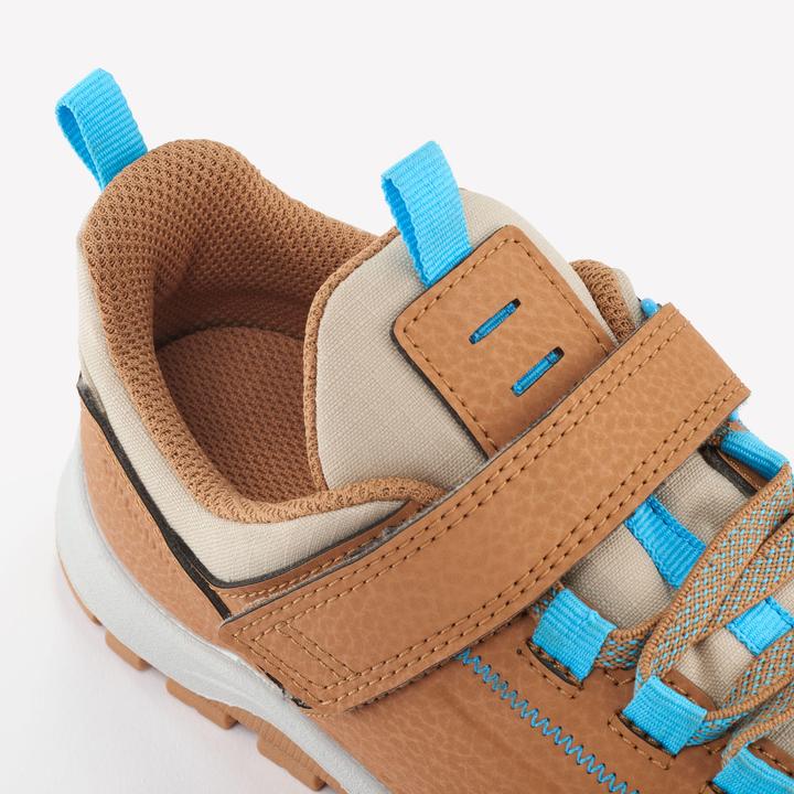 Produktbild Quechua Wanderschuhe Kinder Gr. 28–34 niedrig Klettverschluss Wandern - NH500 braun/blau (32)