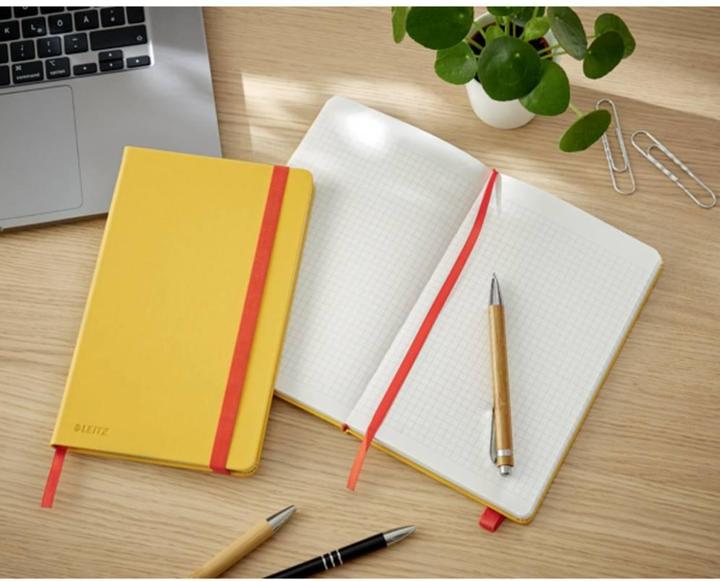 Image du produit Leitz Carnet de notes Cosy 14.8 x 21 cm, quadrillé, jaune (14.8 x 21 cm, Quadrillé, Couverture rigide)
