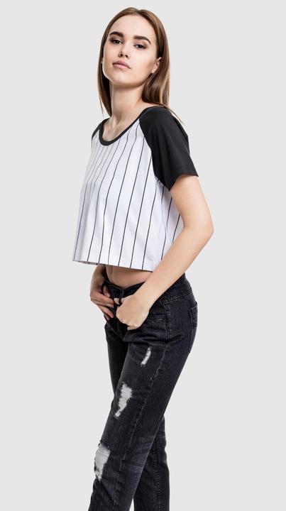 Actual product image Urban Classics Ladies Cropped Baseball Tee (M)