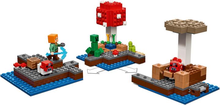 Actual product image LEGO The mushroom island (21129, LEGO Minecraft)