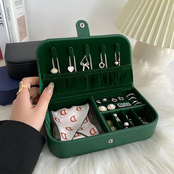 Immagine prodotto Only-Bags.Store Scatola portatile per gioielli Organizzatore di gioielli Display da viaggio Scatole per gioielli