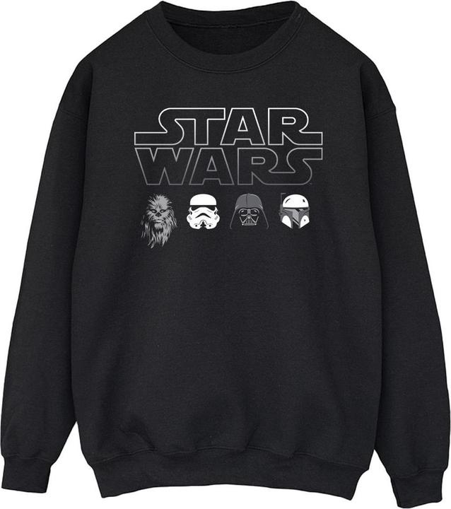 Star Wars Character Heads Sweatshirt (S)