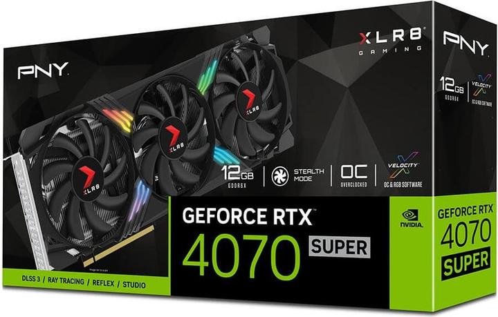 Actual product image PNY GeForce RTX 4070 Super XLR8 VERTO (12 GB)