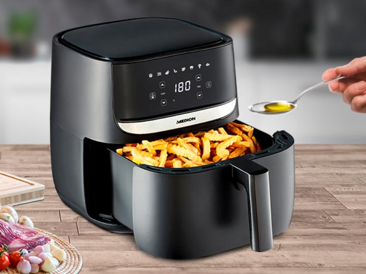 Produktbild Medion Heissluft-Fritteuse MD 10532, 1 kg, Schwarz