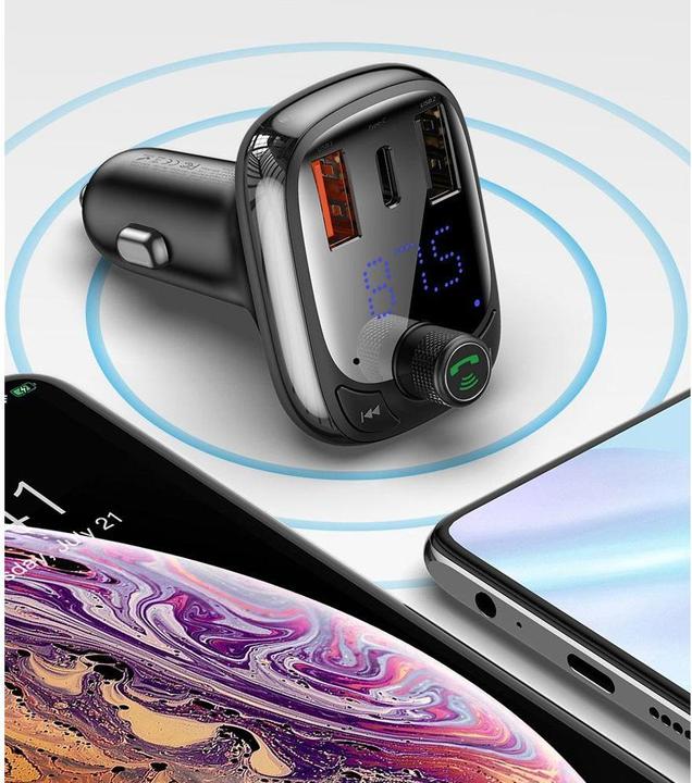 Produktbild Baseus T typed S-13 Bluetooth MP3 car chargerBlack