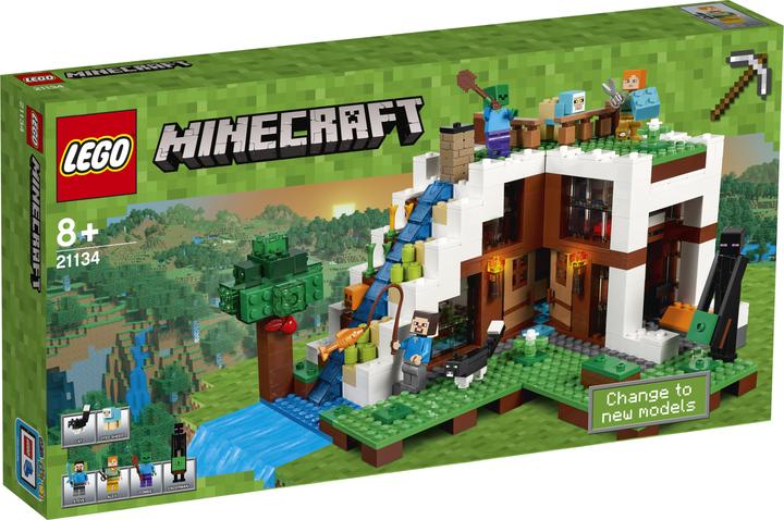Produktbild LEGO Minecraft Unterschlupf im Wasserfall (21134, LEGO Minecraft)