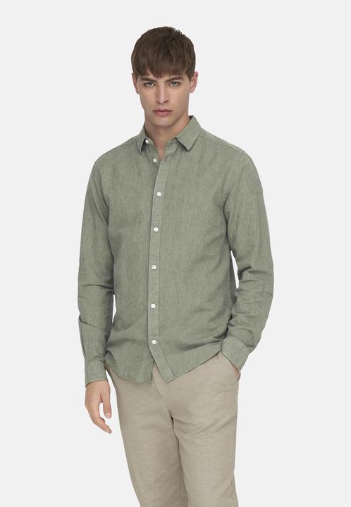 Immagine prodotto Only & Sons Camicia a maniche lunghe a tinta unita (L)