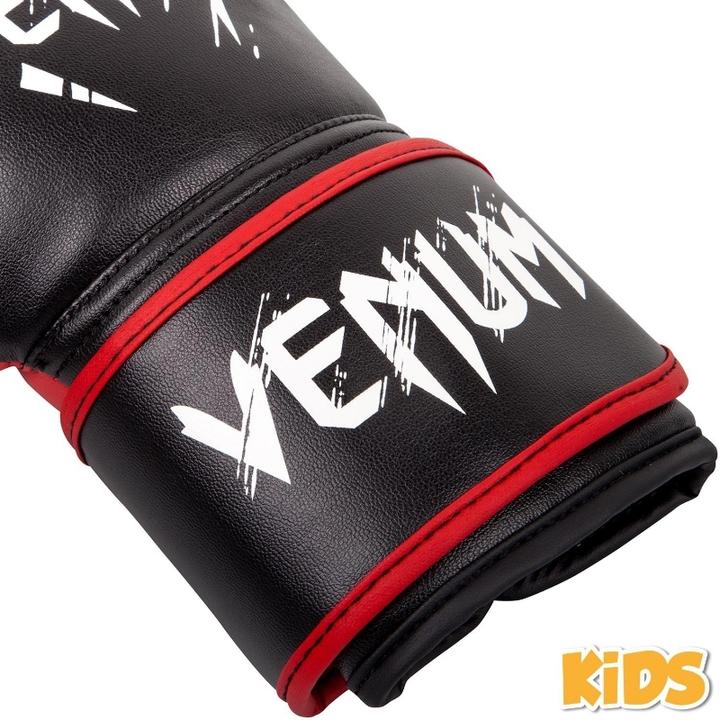 Actual product image Venum Contender Kids Boxing Gloves - Black-Red (4 OZ, One size)