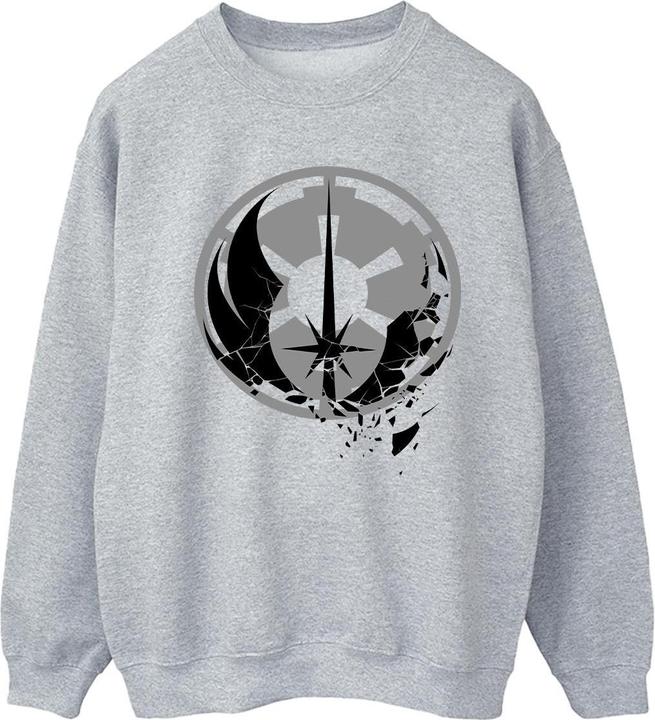 Star Wars ObiWan Kenobi Fractured Logos Sweatshirt (L)