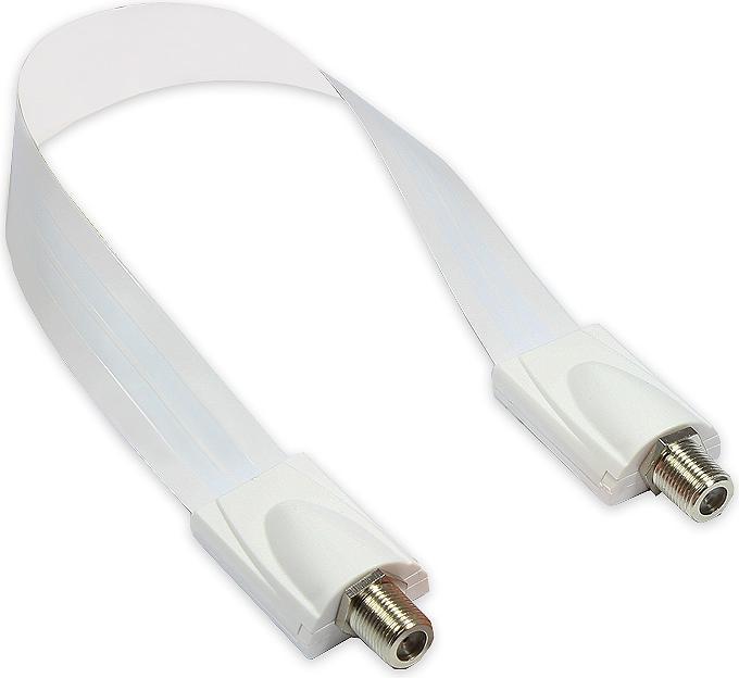 Immagine prodotto Good Connections Finestra SAT passante di alta qualità, bianca, lunghezza totale con spina 53,5 cm, lunghezza (Boccola a finestra)